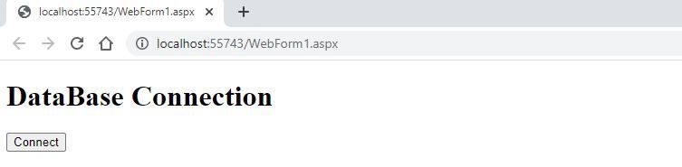 C# Database Connection